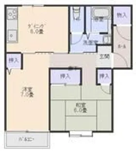 Felice Casa24(フェリーチェカーザ24)C【2階】の間取り