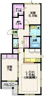 GRAN LUKE【2階】の間取り