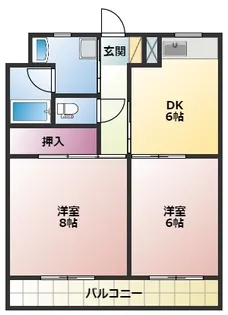ゼフィール【5階】の間取り