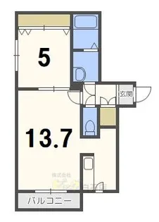クラリス東札幌II【4階】の間取り