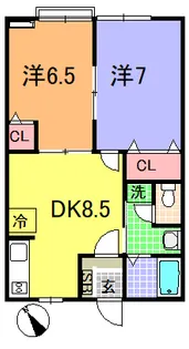 メゾンやまと【2階】の間取り