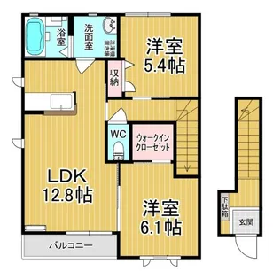 グレースヒルA【2階】の間取り
