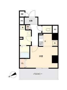 マリアージュ市川【4階】の間取り