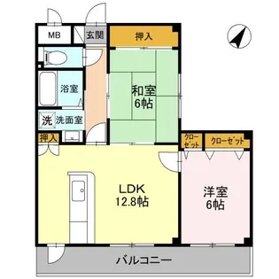 エスポワール三松【3階】の間取り