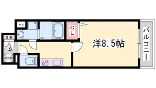 エスティロアール神戸駅前【13階】の間取り