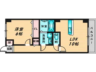セイバリーレイン【1階】の間取り