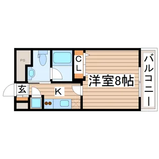 ヒューマンハイム平成【2階】の間取り