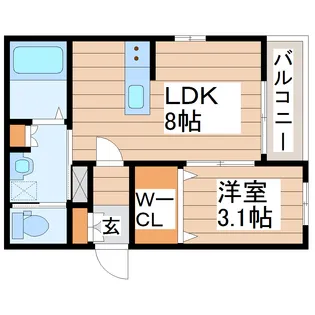 FOREAL長町グランデ【3階】の間取り