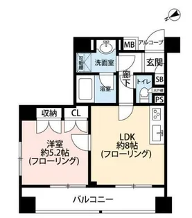 ジェイパーク代々木【4階】の間取り