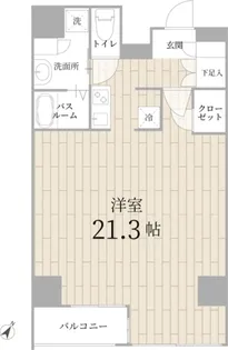 テラス銀座【8階】の間取り