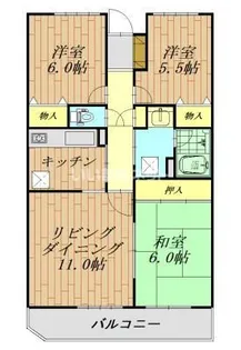 ペアシティ久喜参番館【3階】の間取り