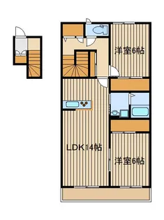 ベラフォレスト【1階】の間取り