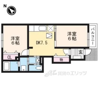ハオス・リーリエ2【1階】の間取り
