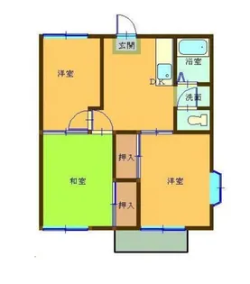 グランデュール横尾【2階】の間取り