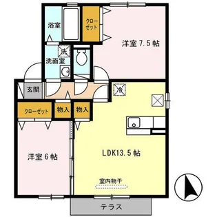ソレイユ ヴィラ【2階】の間取り