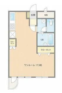 スカイコート大手町【8階】の間取り