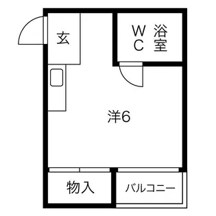JPアパートメント摂津【3階】の間取り