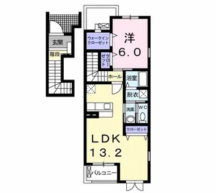 セイバリー【2階】の間取り