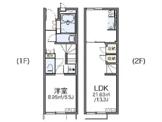 レオネクストハッピネス【1階】の間取り