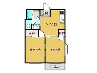 エルディム花月【2階】の間取り