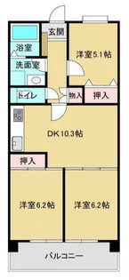 ルーチェ取手【1階】の間取り