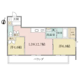 (シニア限定)へーベルヴィレッジ鶴間~クレサングリュ~【3階】の間取り