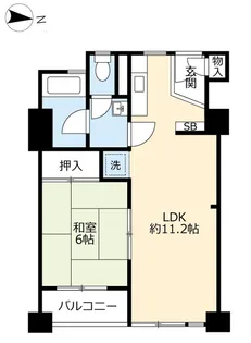 UR新豊里【2階】の間取り