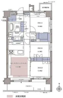 ディームス横濱青木町【2階】の間取り