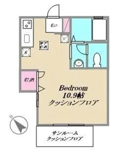 マーベルサイド一番館【1階】の間取り