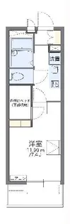 レオパレス三河豊田【4階】の間取り