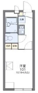 レオパレスボヌール【2階】の間取り