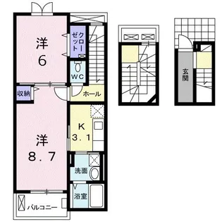 エスペランサ二宮【3階】の間取り