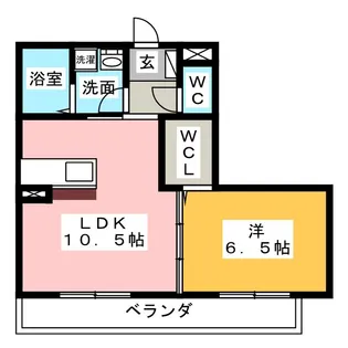 ボヌール【2階】の間取り