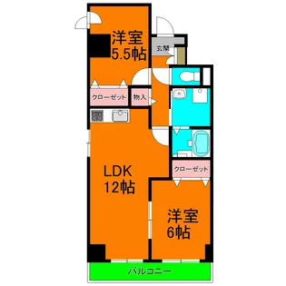 コーポノーブル【3階】の間取り