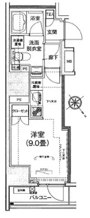 アイルイムーブル日本橋【9階】の間取り