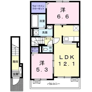 グレイス・利幸II【2階】の間取り