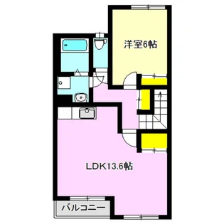 スプリームYII【2階】の間取り