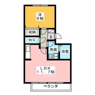 スリーOK【2階】の間取り