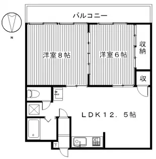 昭和コーポ前橋A棟【2階】の間取り