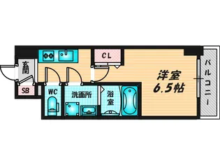 エスリードレジデンス大今里【5階】の間取り