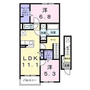 リベルテ【2階】の間取り