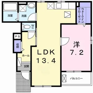ビオラ・フィオーレ・辻井【1階】の間取り