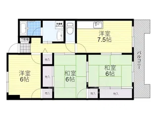 Saint Glay Abiko【5階】の間取り