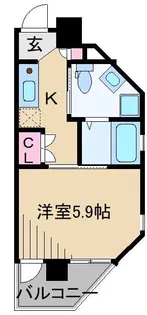 プロスペクト武蔵新城【4階】の間取り