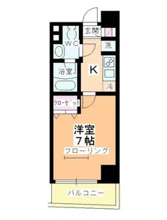 アルファコート西川口13【6階】の間取り