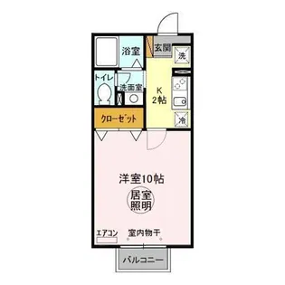 アクアヒルズ【2階】の間取り