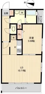N-flats扇大橋【5階】の間取り