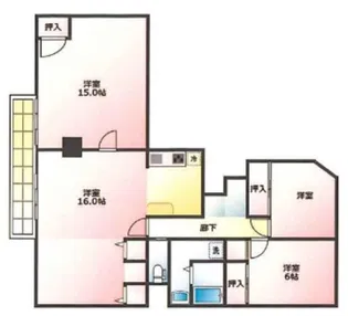 シャトー小金井【5階】の間取り