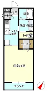 NSメゾン【1階】の間取り