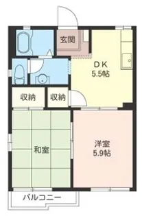 グリーンハイツ【2階】の間取り